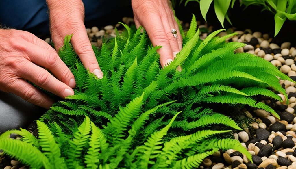 Planting Narrow Leaf Java Fern