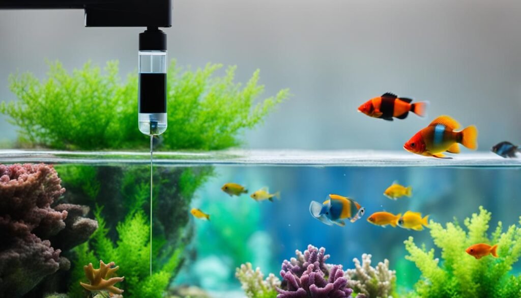 pH control in aquariums